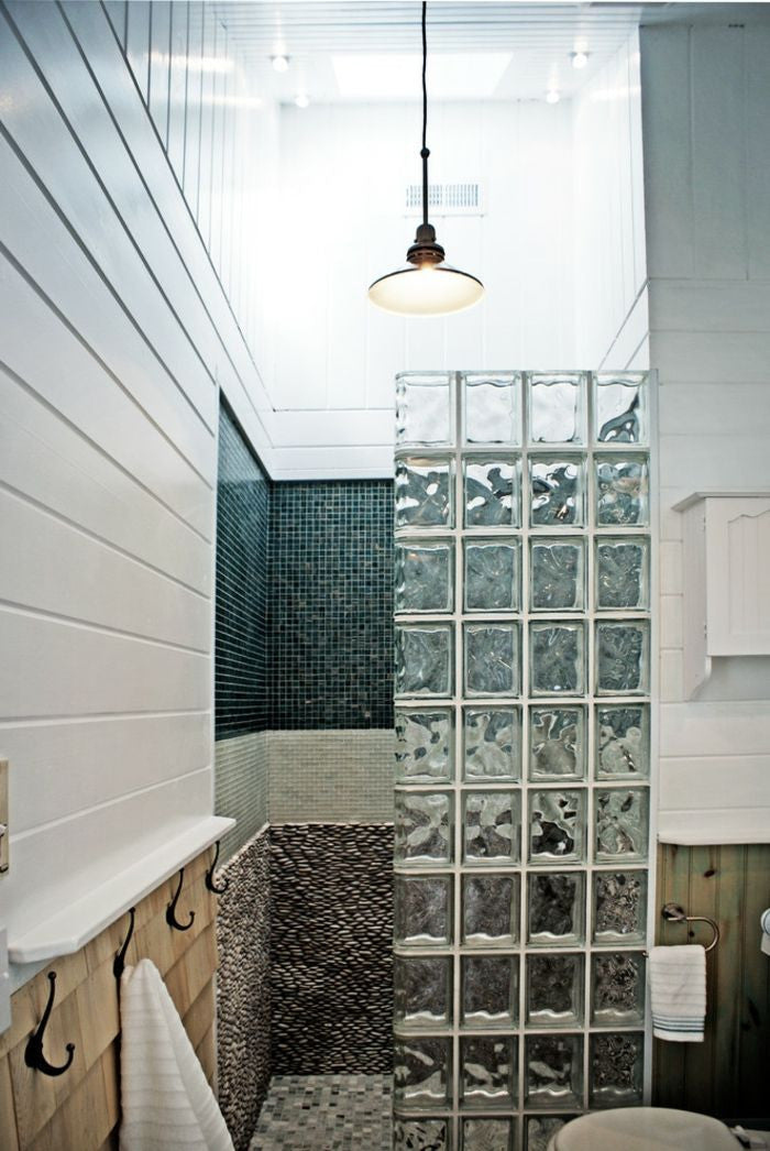 Terminal Sencillo Bloque de Vidrio 19x19x8 Linear End Wave - 4