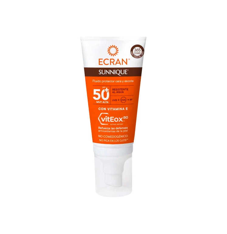 Protector ultraligero cara SPF 50+ 50ml SUNNIQUE ECRAN