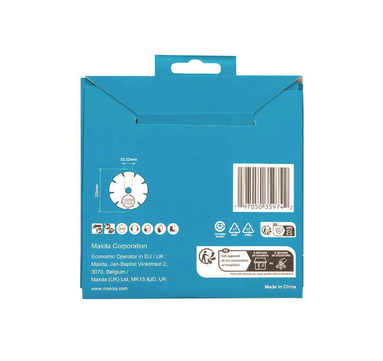 Disco de diamante Diamak 125mm Makita D-80086