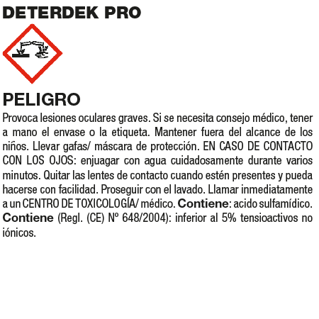 Bote detergente Limpieza final de obra Fila DETERDEK PRO