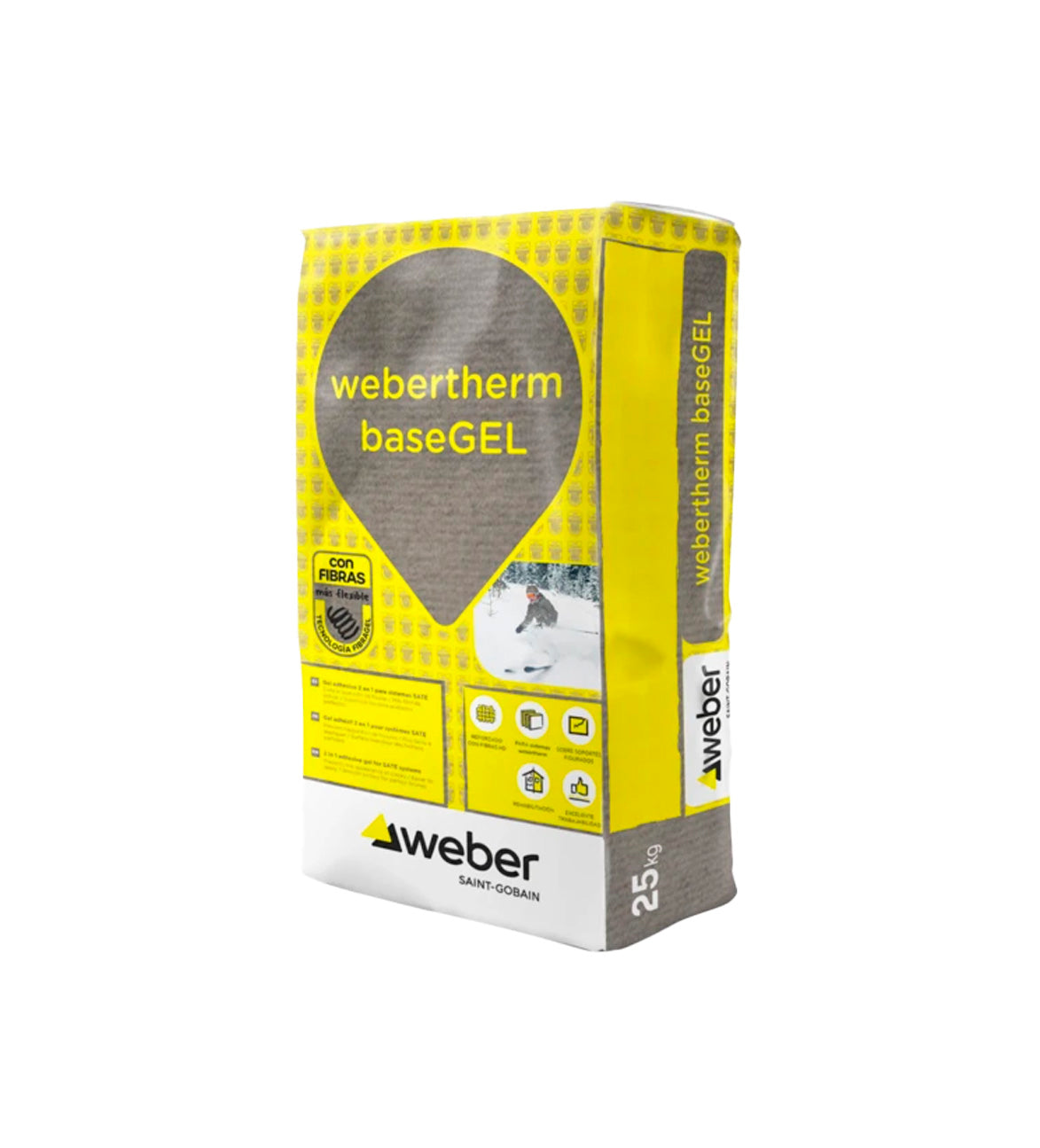 Gel adhesivo regularizador 2 en 1 para sistemas SATE Webertherm BASEGEL