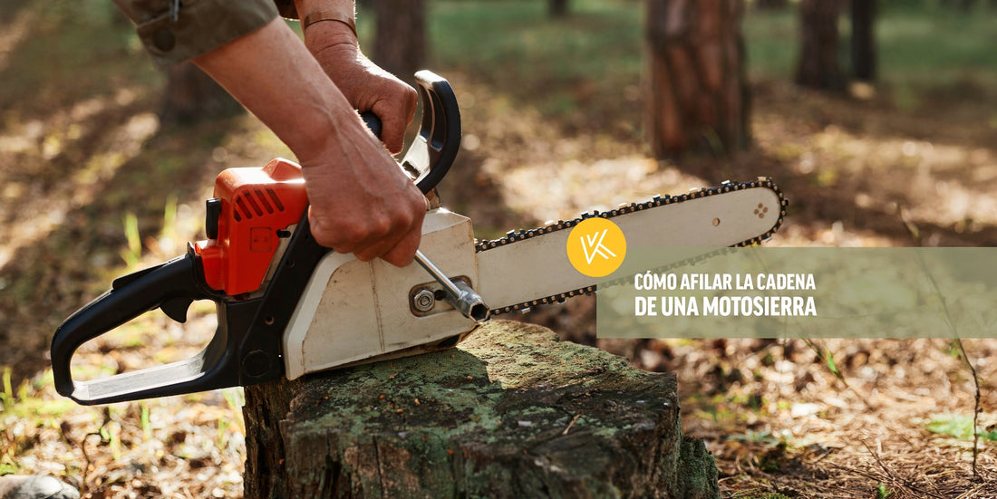 Cómo afilar la cadena de una motosierra