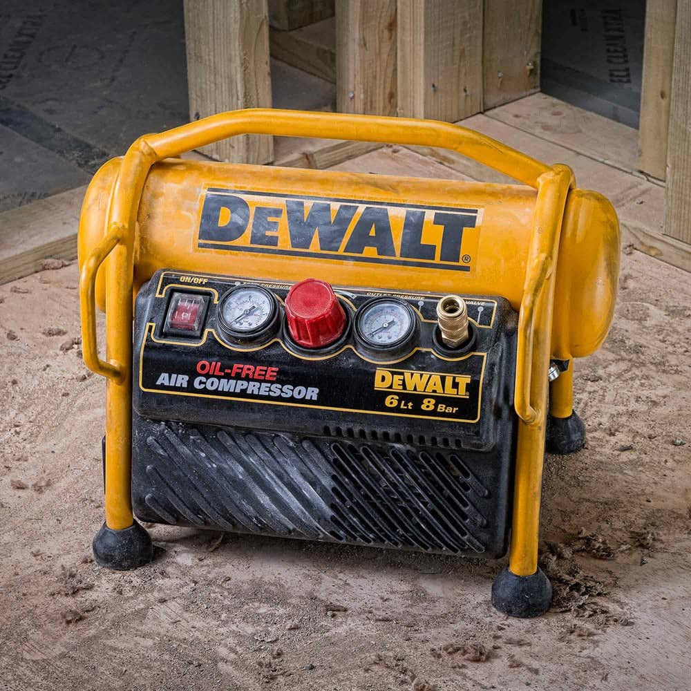 DPN2330 Finishing Pin Nailer Kit + DPC6MRC Compressor + Dewalt CPROF374 Headless Mini Pin Box