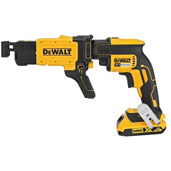 Dewalt 18v plasterboard screwdriver with 2 5.0 Ah batteries with case + DCF620P2K quick screw charger