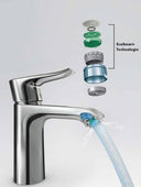 Finoris Grifo Monomando de Lavabo 100 Con Vaciador Hansgrohe HANSGROHE - 5