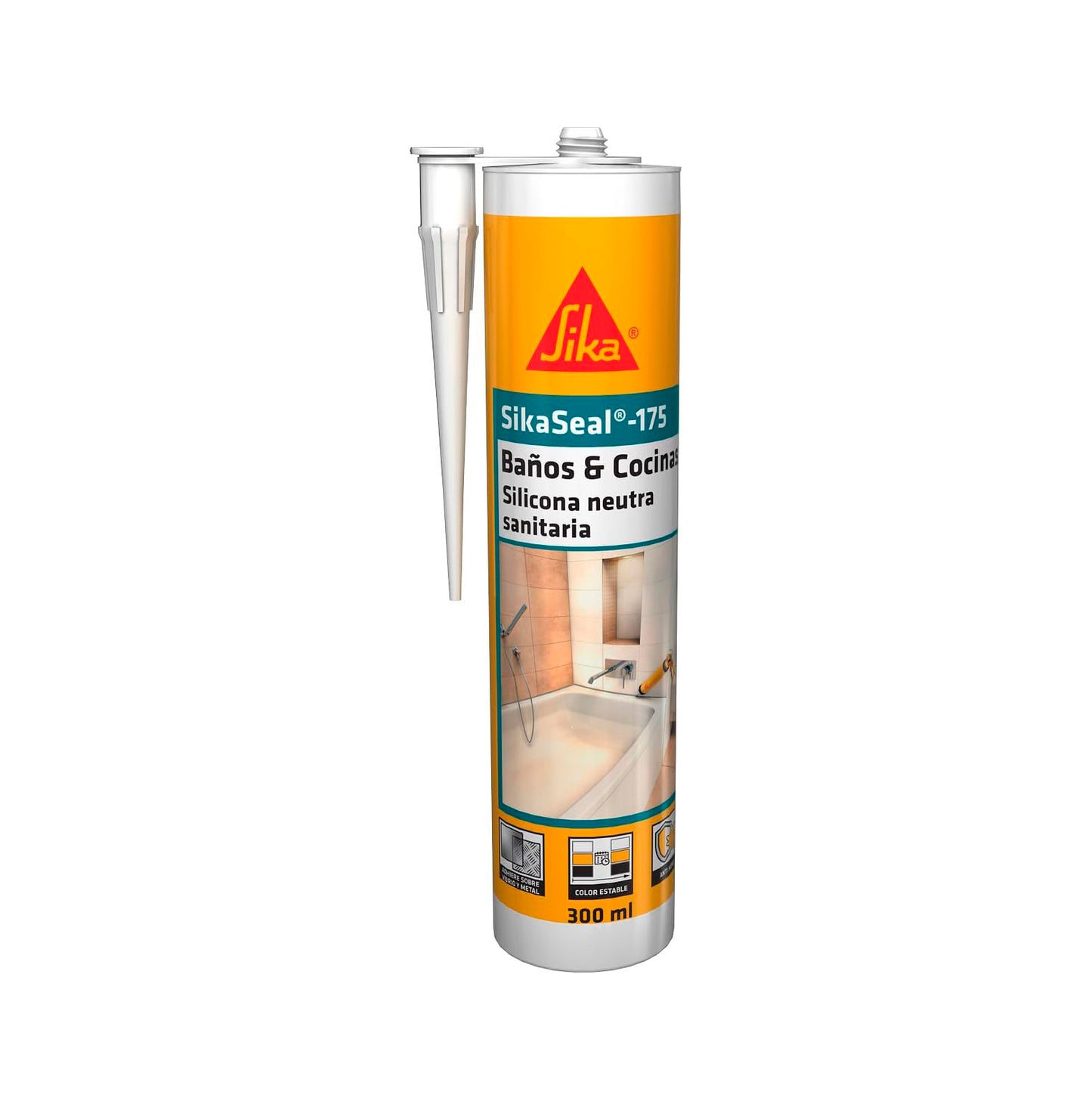 Sanitary neutral silicone sealant cartridge 300ml SikaSeal-175