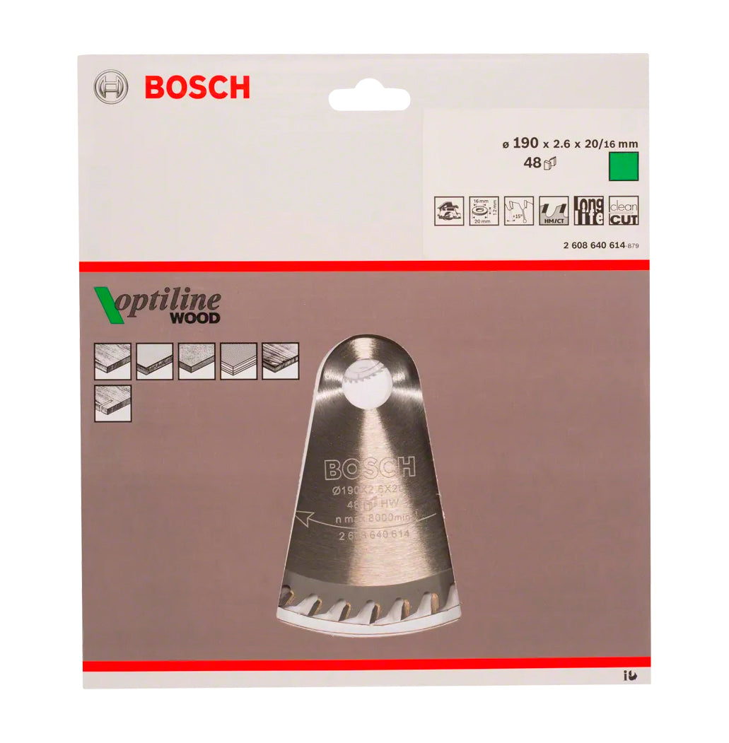 Bosch Optiline Wood Circular Saw Blade