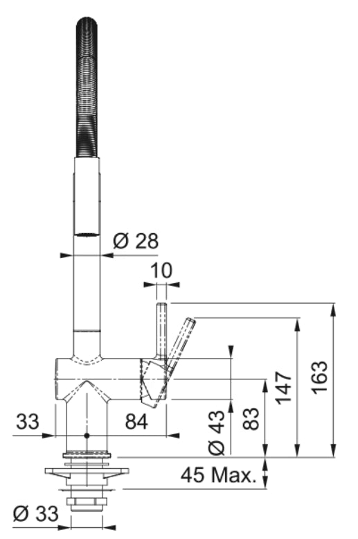 Grifo de Cocina Extraible Active Semi Pro 2 Jets MB Cromo Franke FRANKE - 5