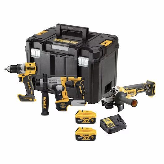 Kit 3 herramientas XR 18V + 2bat 5Ah + cargador + Caja TSTAK Dewalt DCK355P2T DEWALT - 1