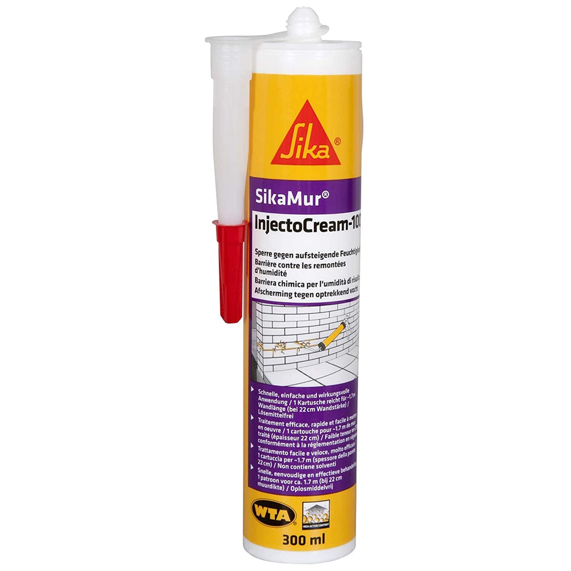 Masilla para fachadas Sikamur Inject Cream 300ml SIKA - 1