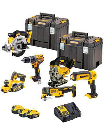 Power kit 6 Dewalt battery-powered tools 18V DCK665P3T