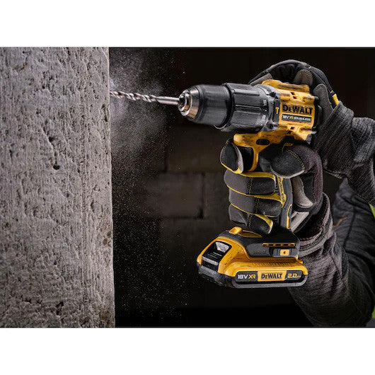 XR 18V ​​Hammer Drill Limited Edition 100 Years with 2bat 2Ah + Dewalt DCD100YD2T Case