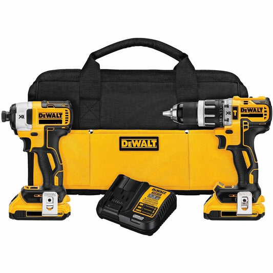 Set Dewalt DCK287D2 18V XR - Atornillador Impacto + Taladro percutor + Bolsa + 2 Baterias LI-ION 2,0Ah