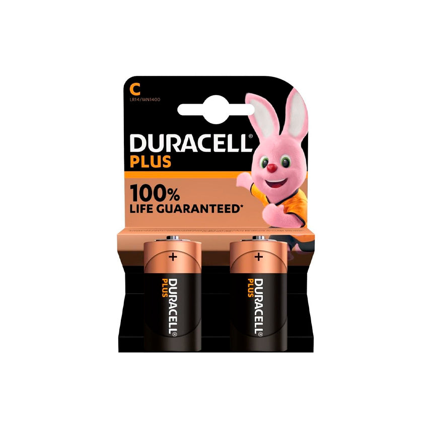 Duracell Plus Power C 2-Pack Alkaline Batteries
