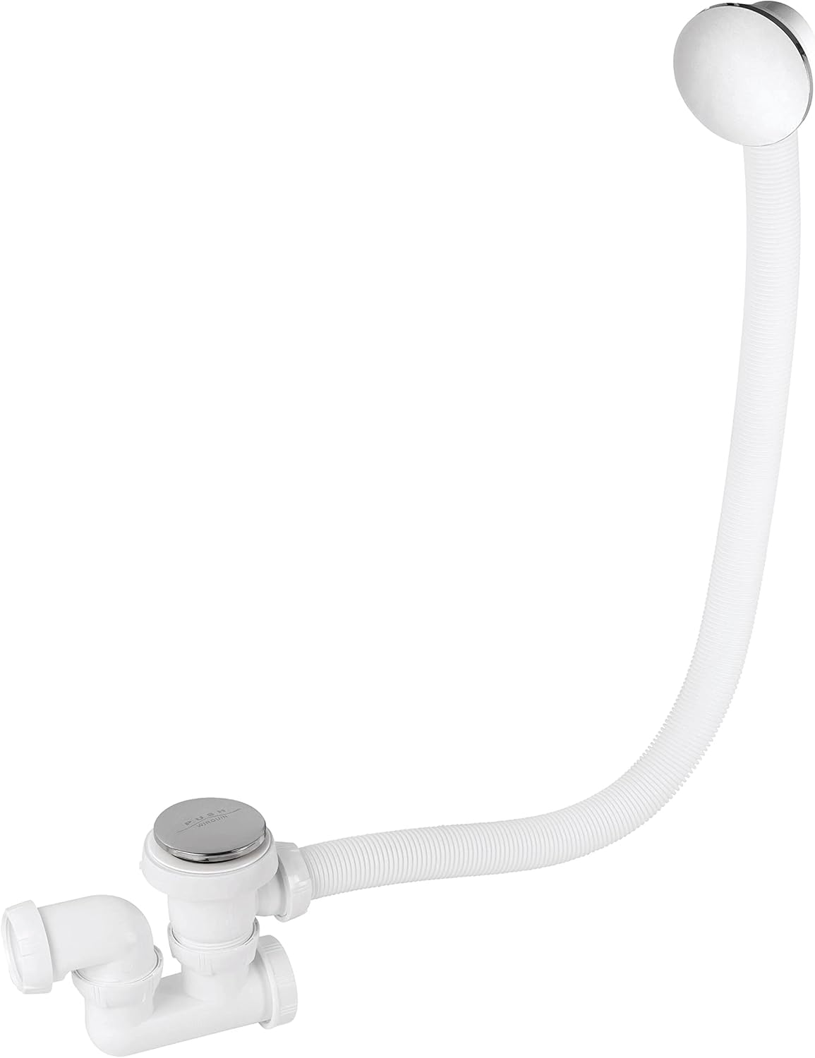 Click-Clack bath waste with Wirquin swivel trap ref.30723100