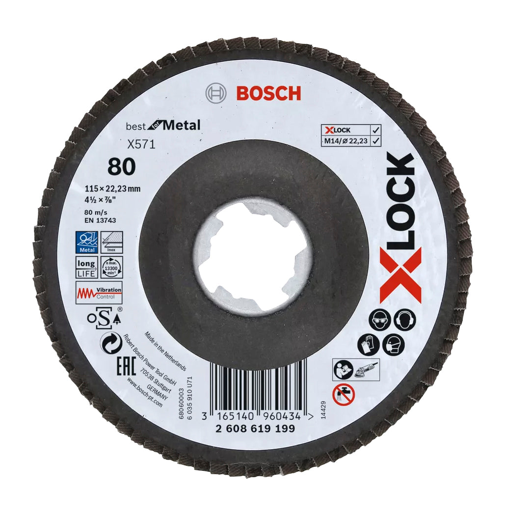 Disco de láminas X571 Best for Metal X-LOCK 115mm Bosch