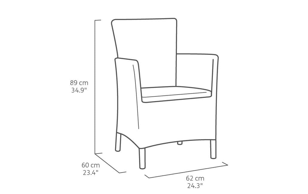 Set de muebles para terraza o balcón 3 piezas Iowa Balcony Keter