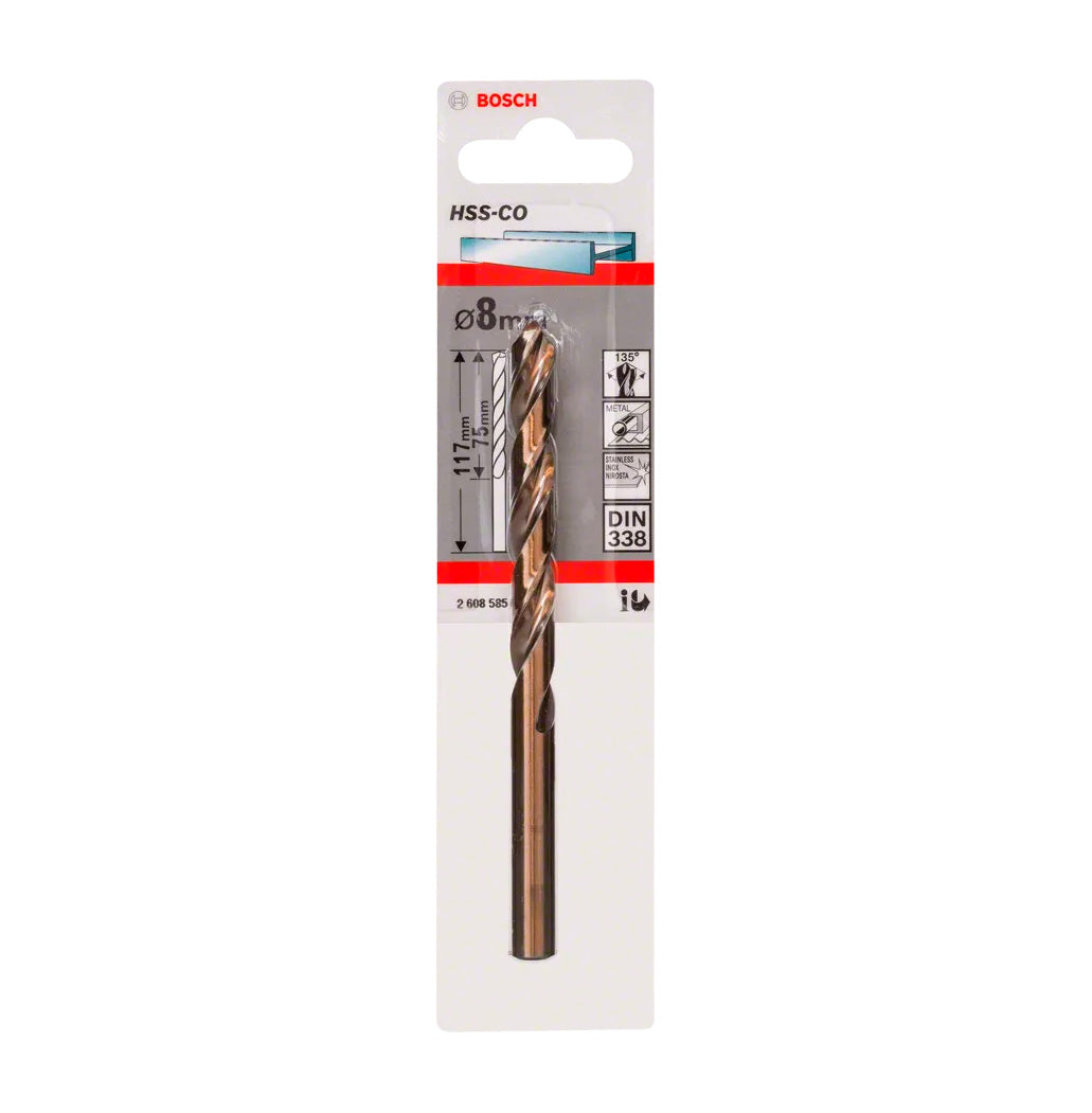 HSS-Co Cobalt Drill Bit DIN338 Bosch