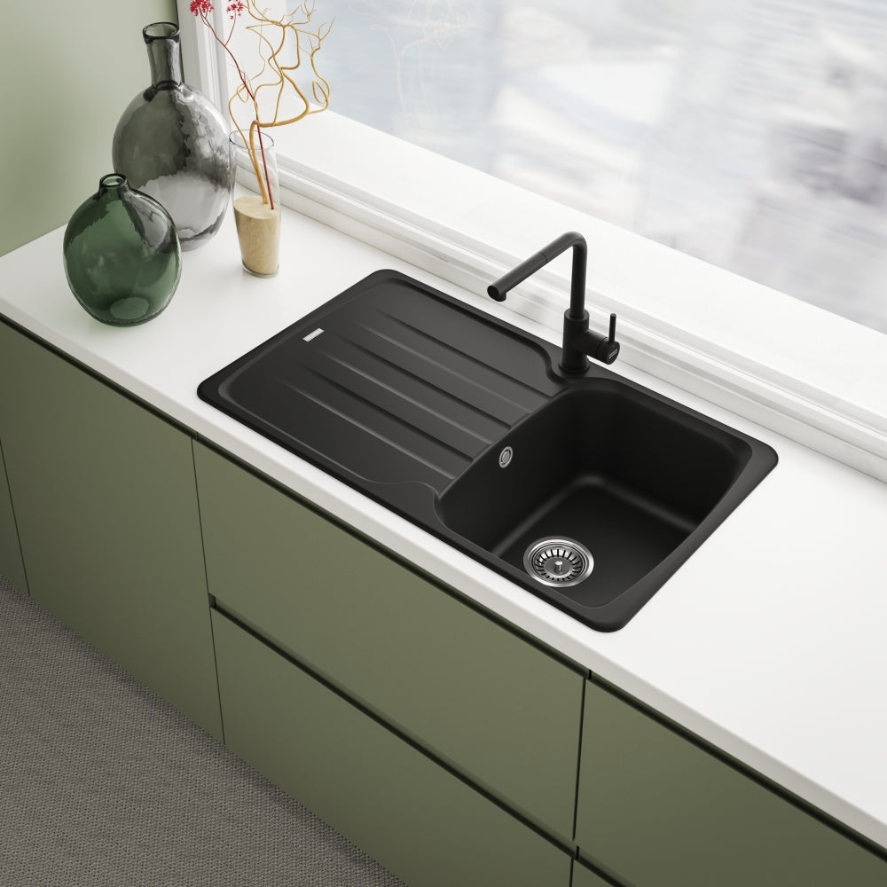 Lina Pull Out Kitchen Faucet Matt Black Franke 115.0712.435