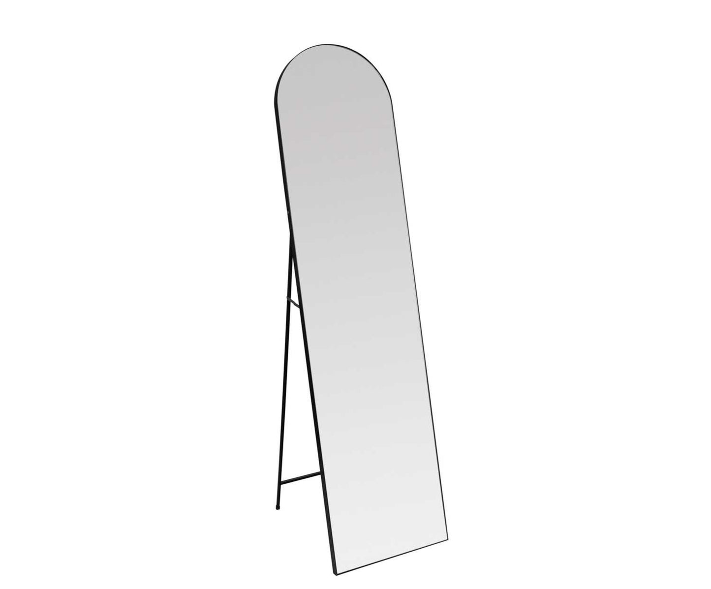 Andrea House Black Aluminum Floor Mirror 40x160cm