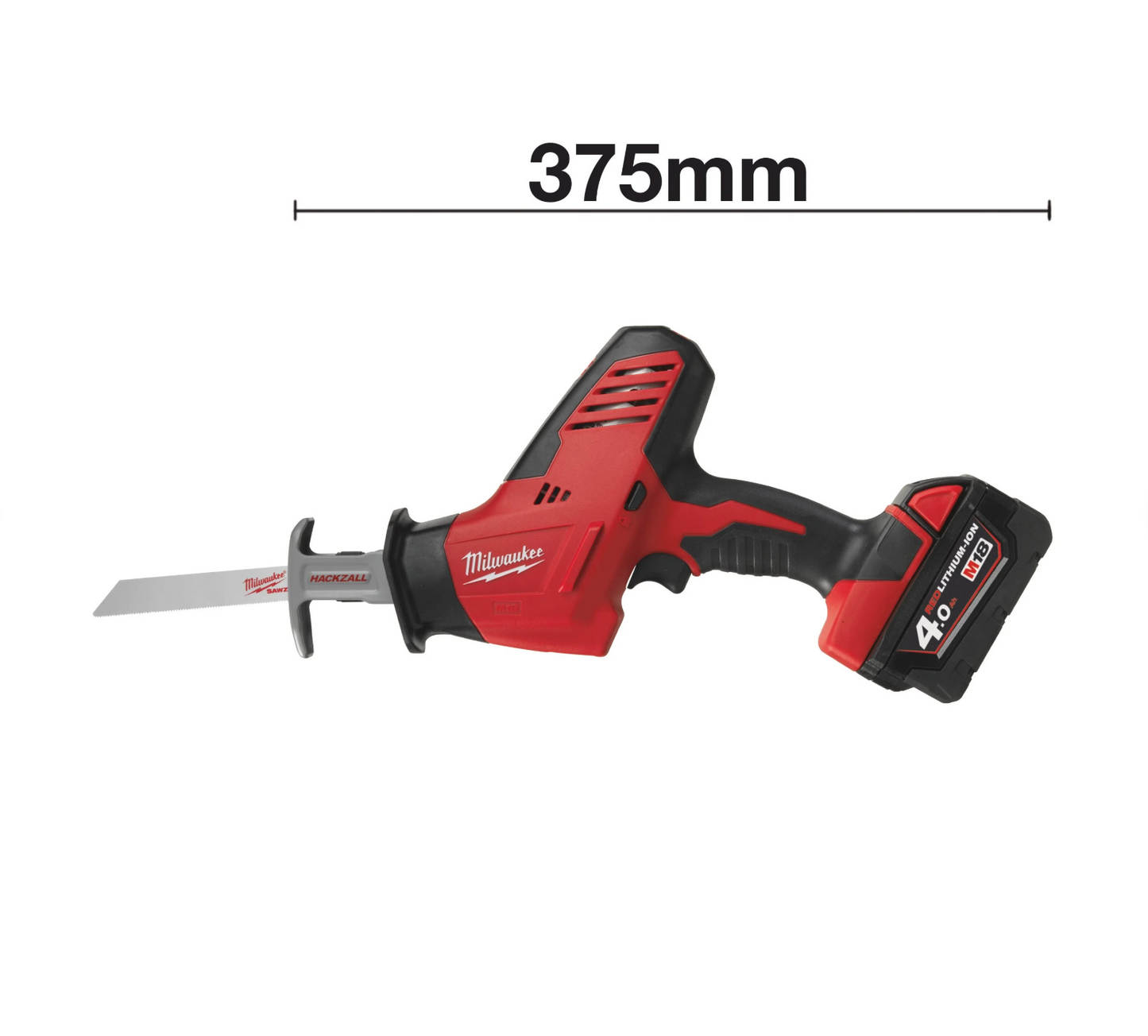 Sierra de Sable M18 con 2 batería 4Ah + cargador + bolsa Milwaukee C18 HZ-402B