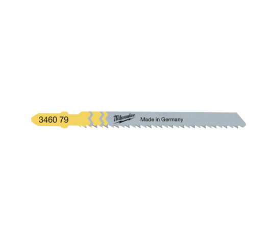 Pack of 5 jigsaw blades for countertops and laminates, 75 × 2.5 mm, T 101 BR, Milwaukee