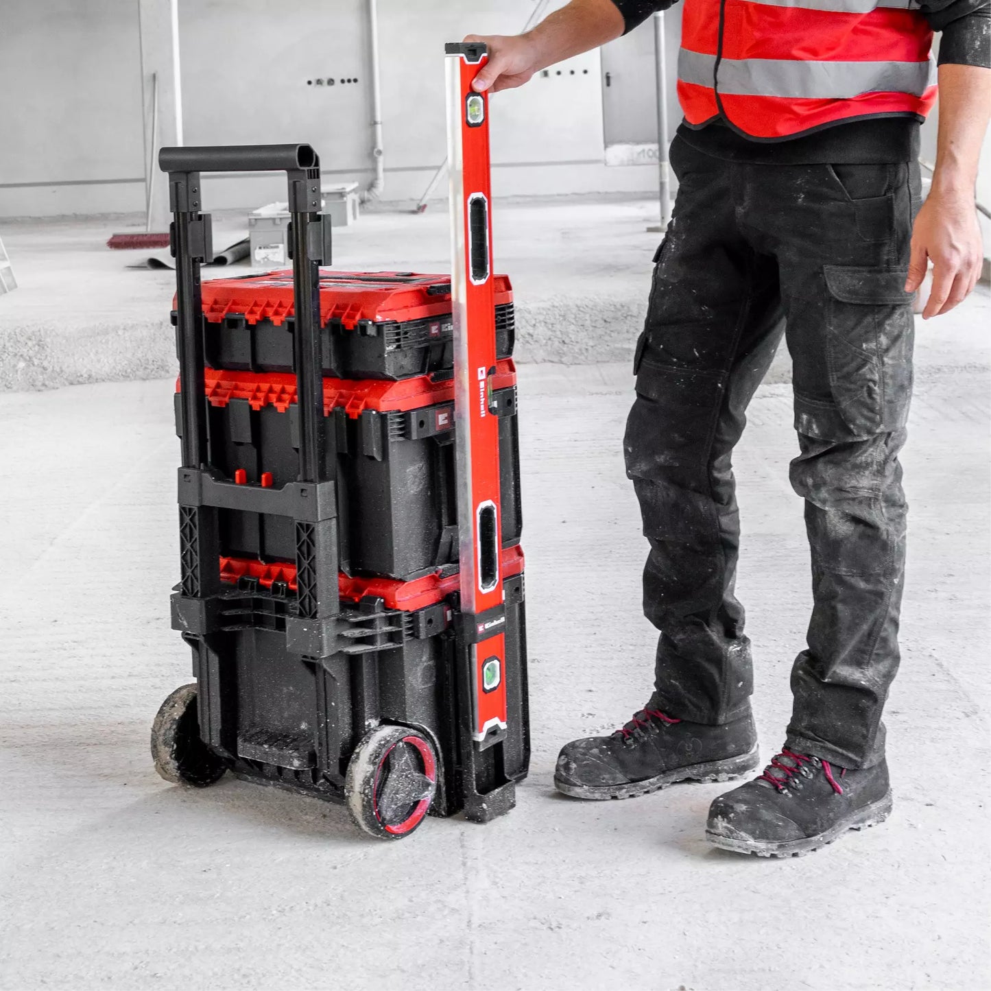 Support for spirit levels for Einhell E-Case system