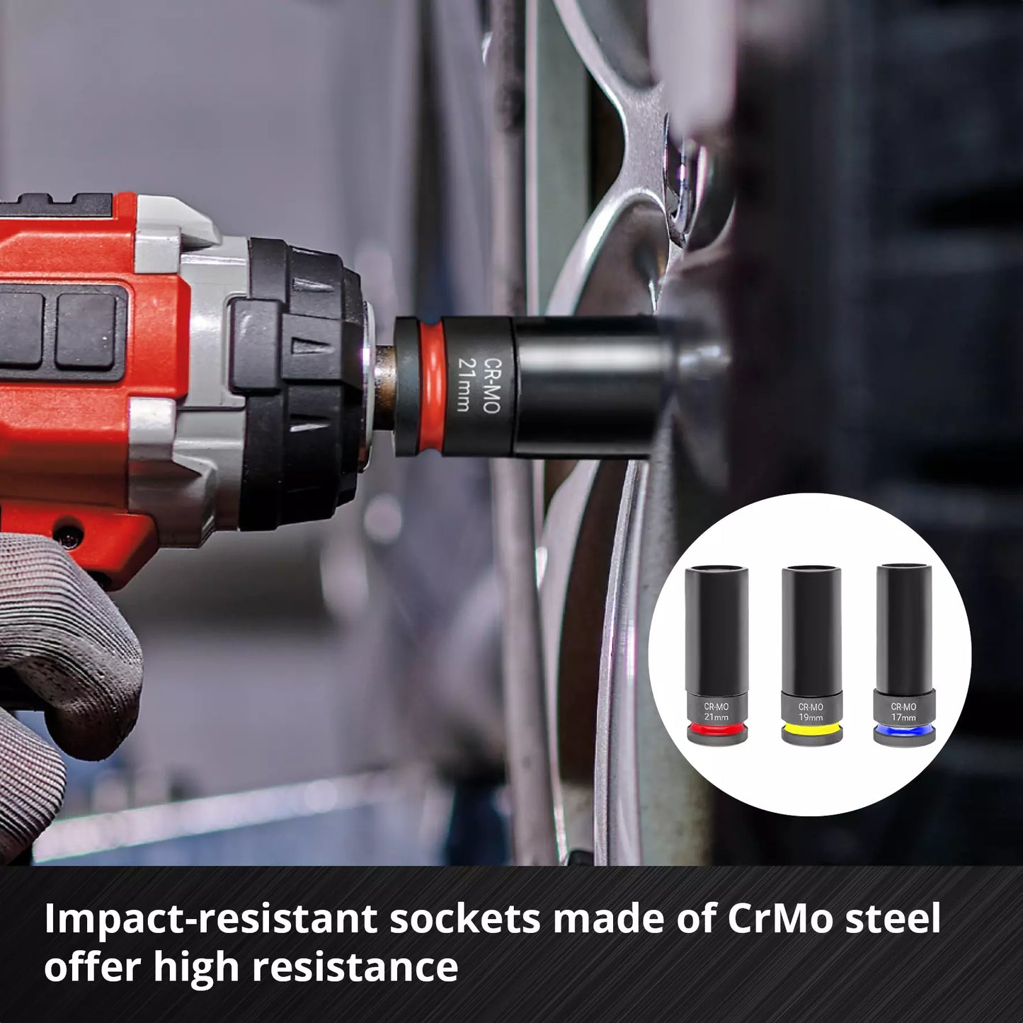 Einhell impact socket set 5pcs 49109273