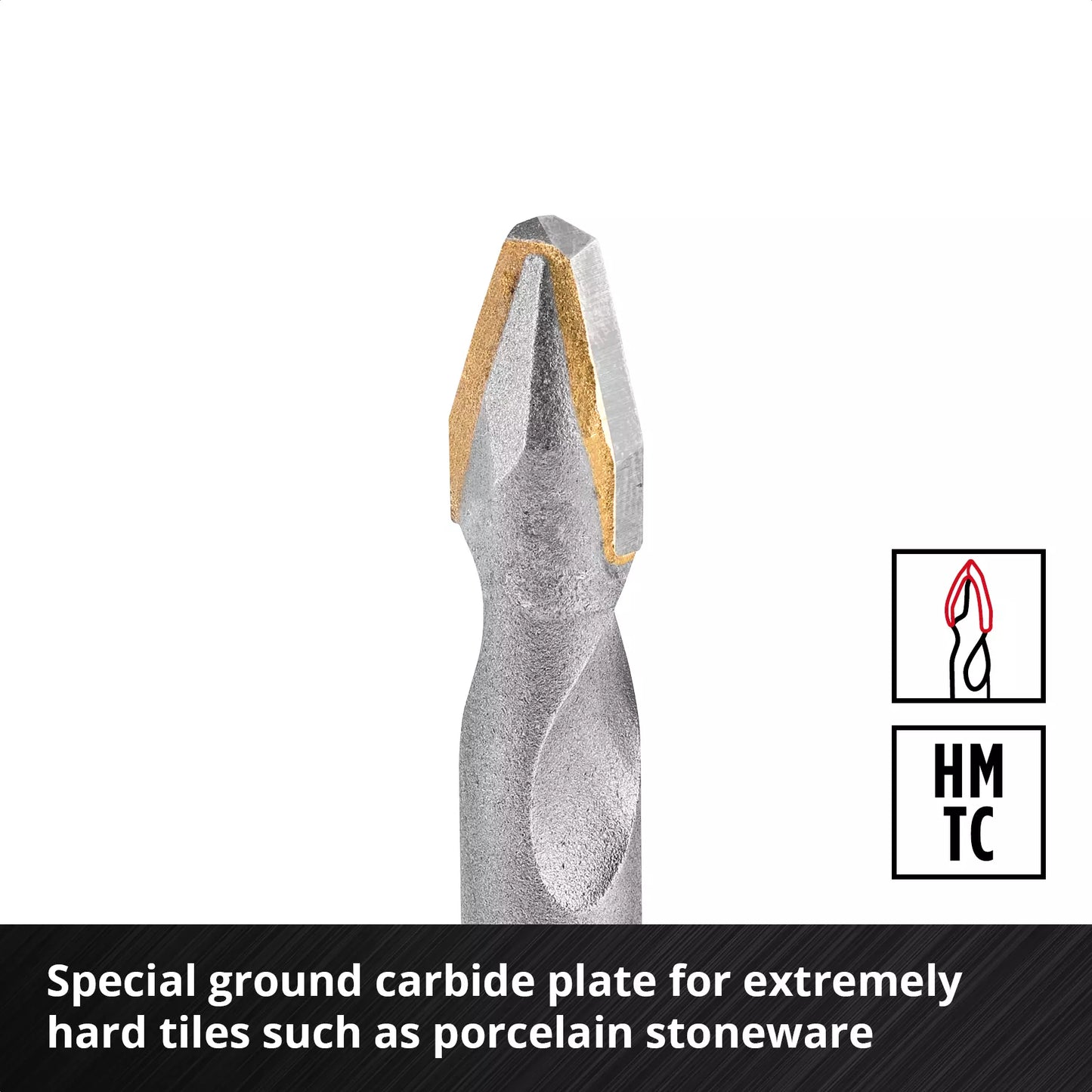 Porcelain drill bits set 4pcs XS-CASE Einhell 49051404