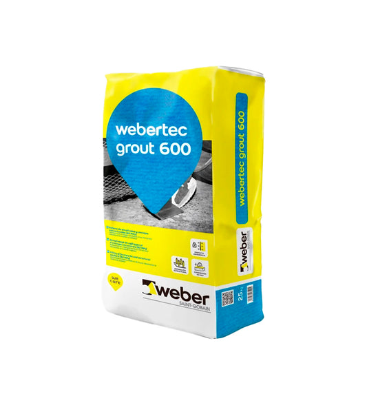 Mortero fluido de anclajes estructurales de altas resistencias Webertec GROUT 600