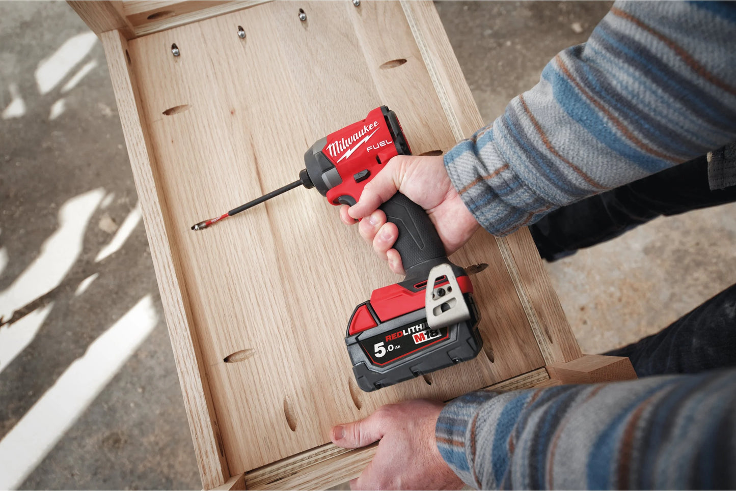 Milwaukee M18 FID3-502X M18 FUEL ¼″ hex impact driver + 2 × 5Ah batteries + charger + case
