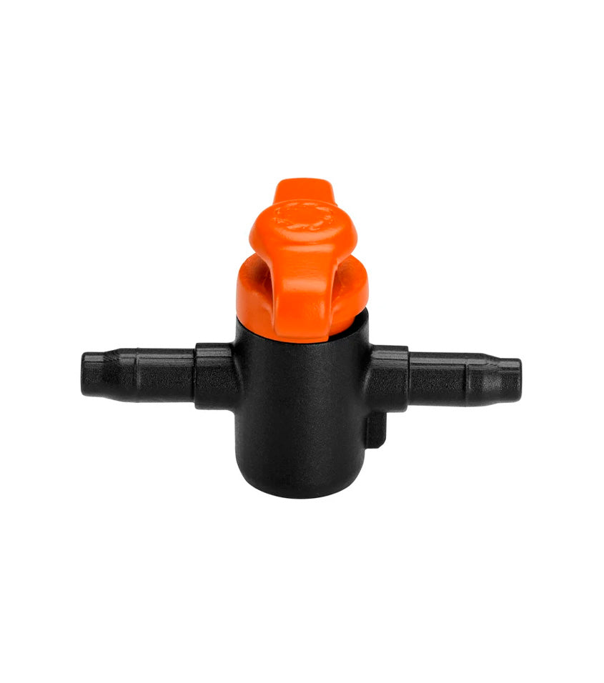 Blister pack of 3 units Gardena 13217-16 4.6mm 3/16" regulating and shut-off valve