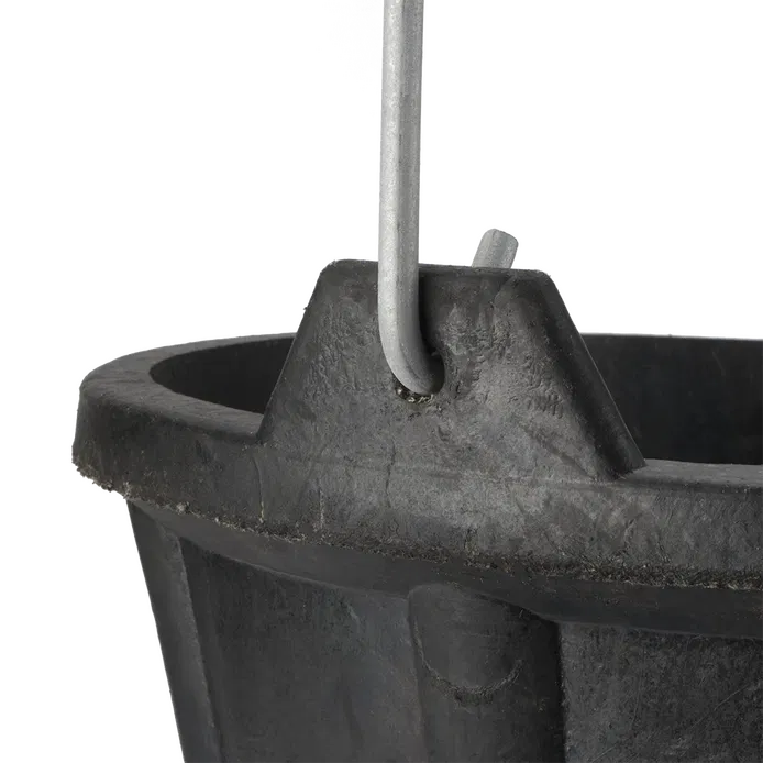 Bellota BKCIND12BM 12L Industrial Rubber Bucket with Metal Handle