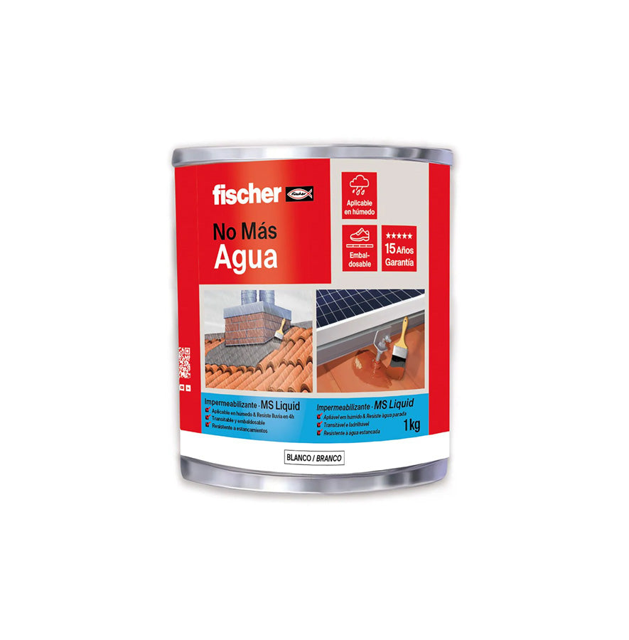 Fischer MS Liquid Constructive Waterproofing Pot 1kg