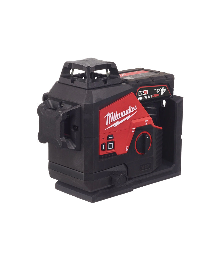 Nivel láser de 3 lineas Verde M12 Batería + Cargador + Maletin Milwaukee M123PL-401C