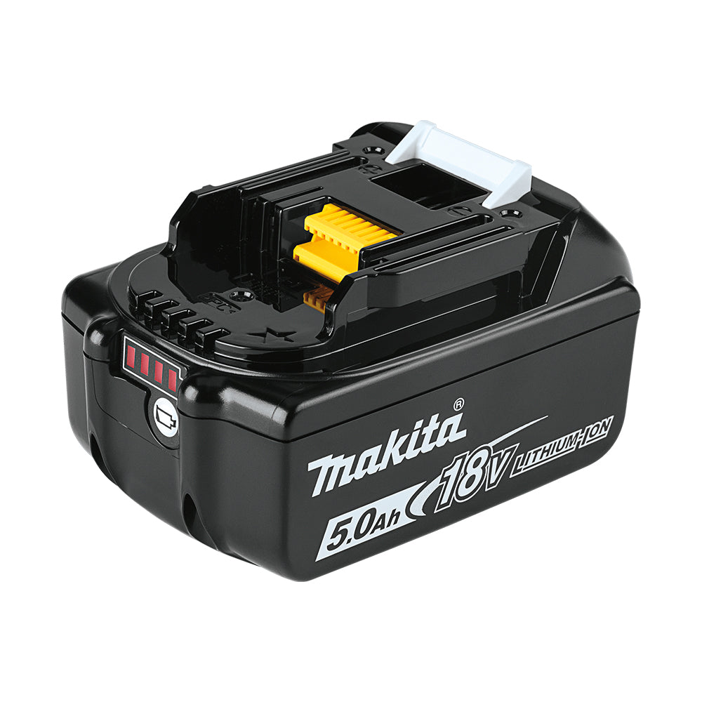 Miniamoladora 18V con 2 baterias 5Ah + Carregador + Maletín Makita DGA504RTJ