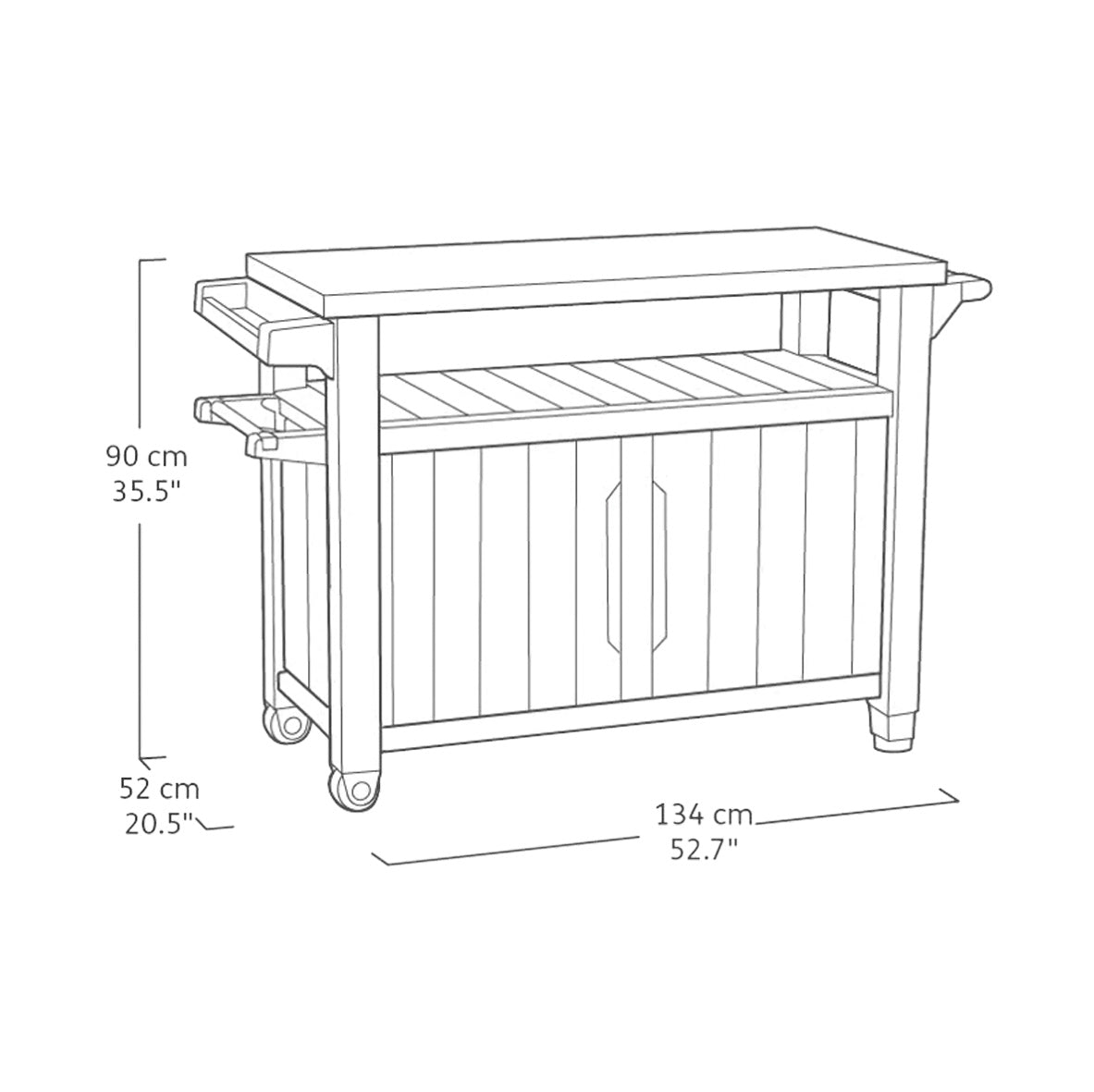 Extra Table for Barbecue Unity XL Keter