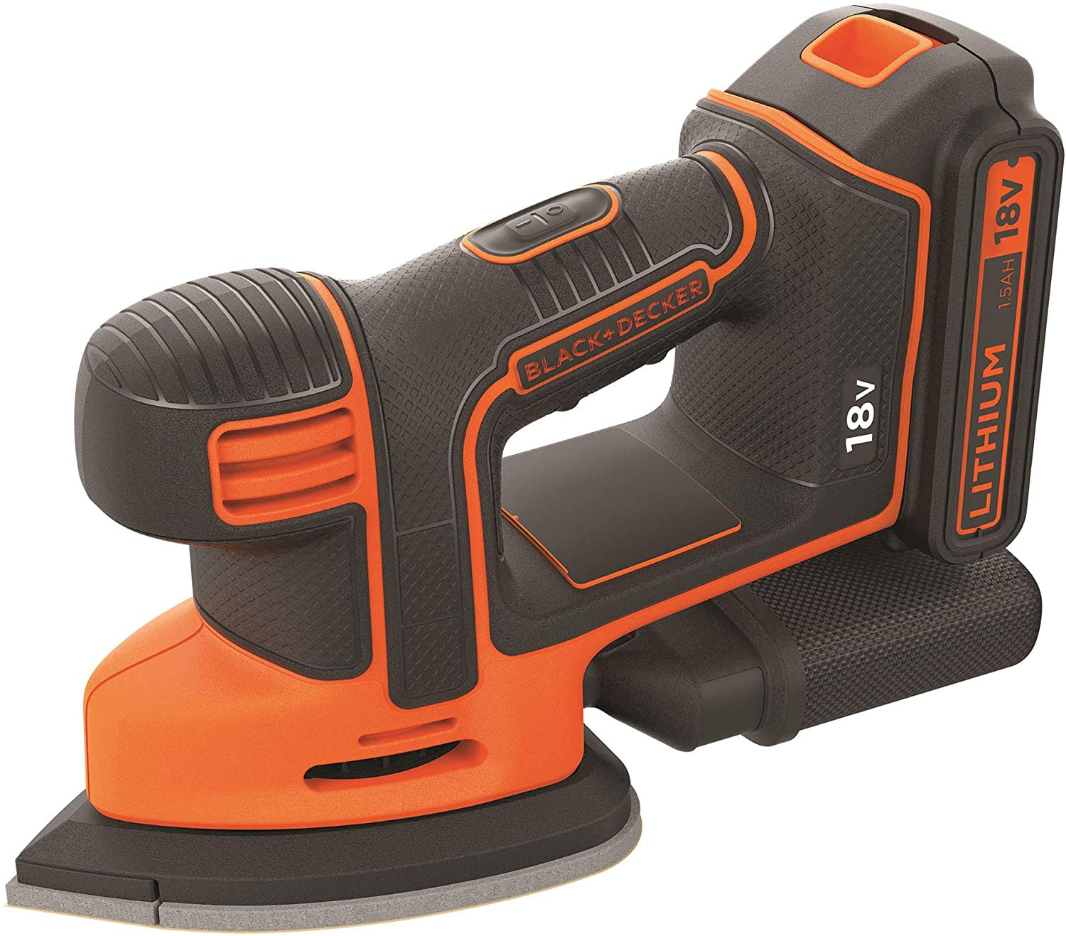 Set Taladro Percutor + Lijadora Mouse Black+Decker 18V + Bateria 1,5Ah y Bolsa de Transporte BCK23S1S-QW BLACK + DECKER - 3